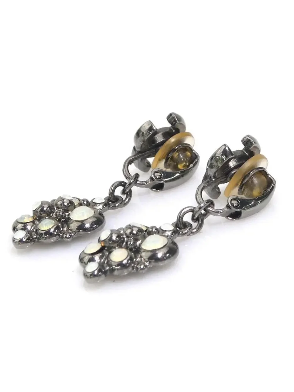 Auth Chanel Cc Logo Piaerce Earrings #293530C37B